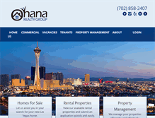 Tablet Screenshot of ohanarealtylv.com